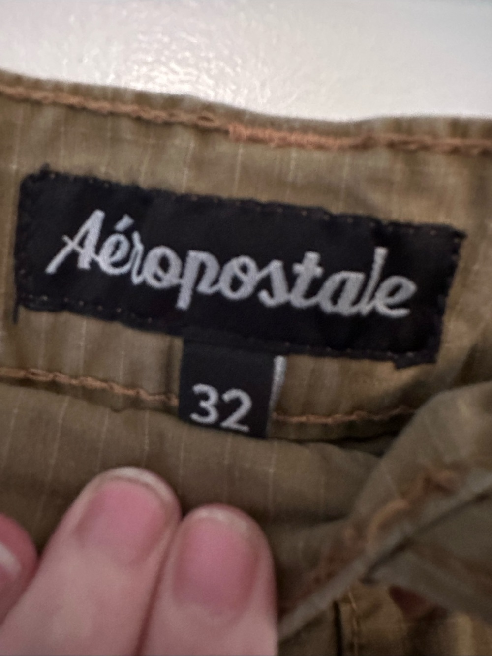 Aeropostale Men's Cargo Shorts in Brown - Picture 3 of 5